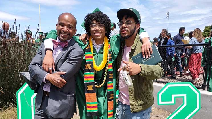 Marcus Gary and his sons