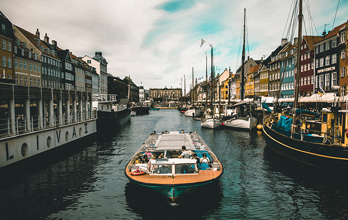A waterway in Copenhagen