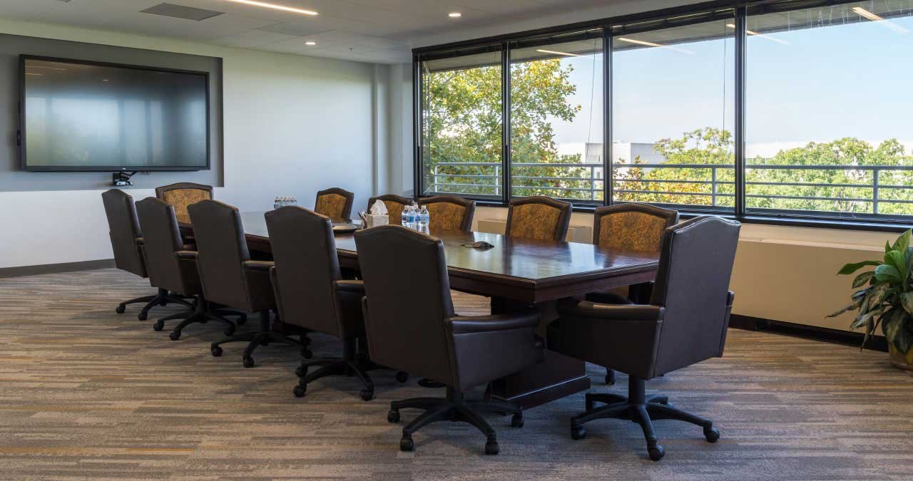 Interior view of a conference room in JLL office