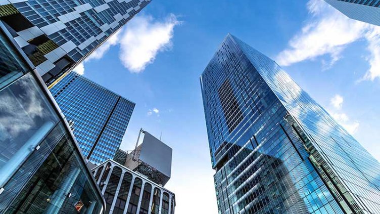 Modern building in the City with blue sky