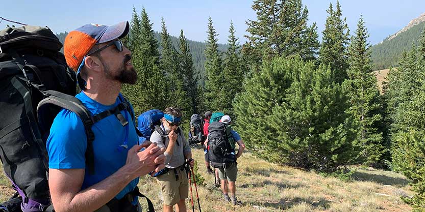 Randy hiking 