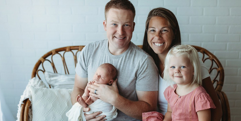 Jeremy Fleming and his family 